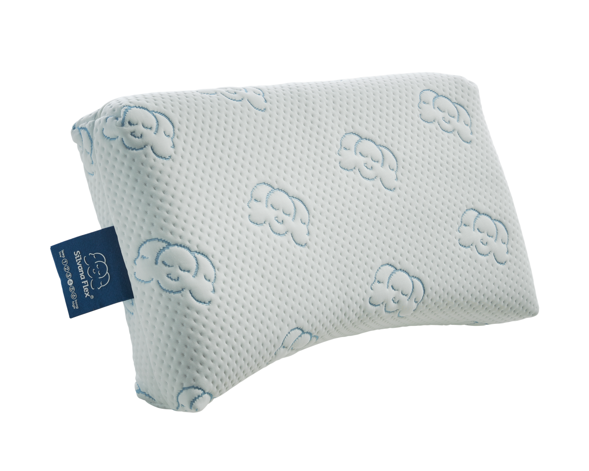 Oreiller Silvana Flex Bleu (Mi-ferme)