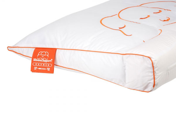 Oreiller Silvana Support Souple Saphir + taie d'oreiller en molleton Silvana offerte d'une valeur de 19,95 EUR.